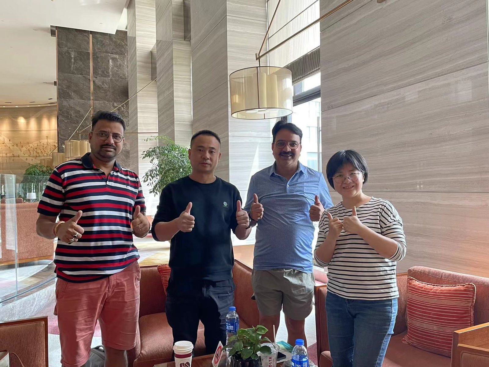 Meeting with Indian customer in Shanghai Water expo