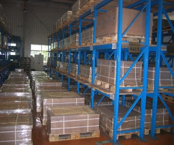 Packed cartons of magnets prepared for shipment.