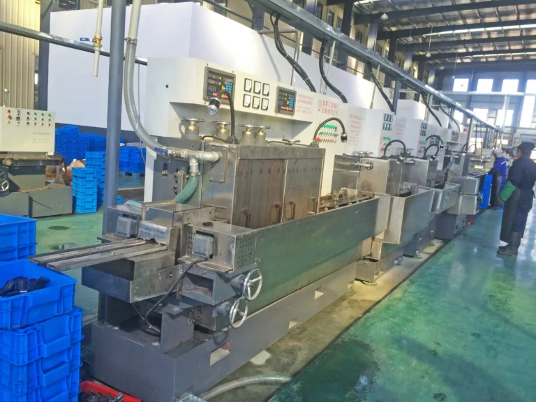 Grinding of a sintered ferrite arc segment